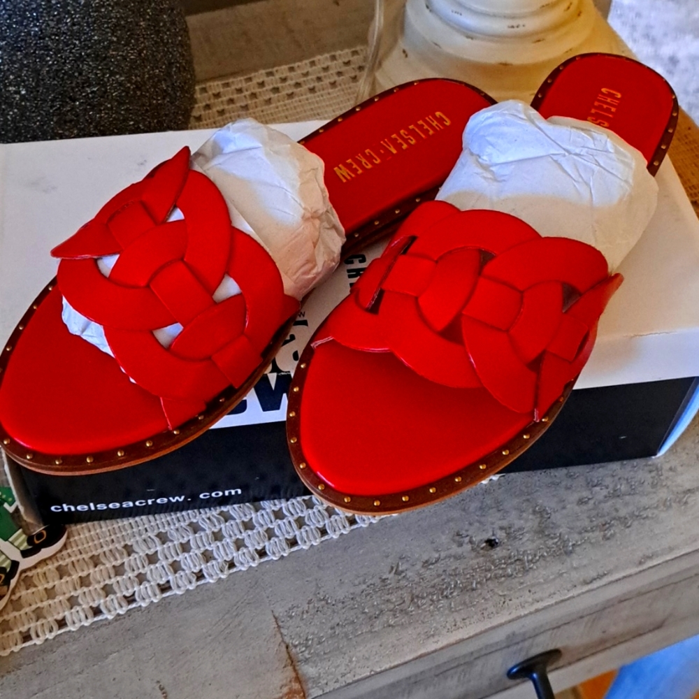 NWT red sandals